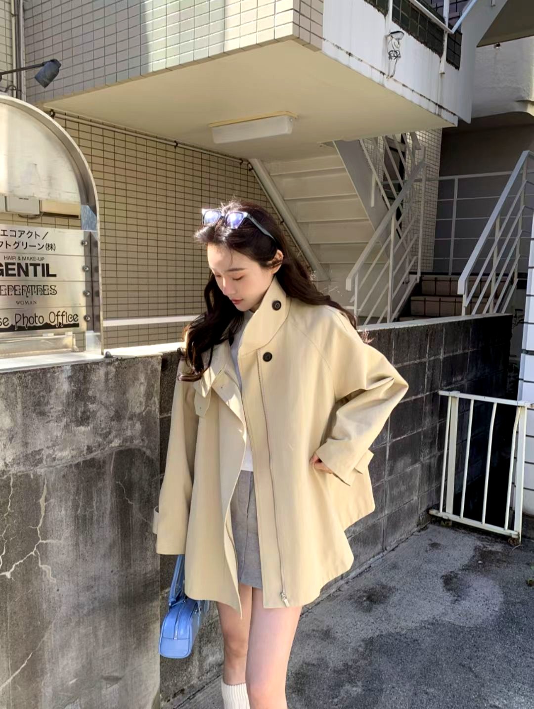 패셔너블 루즈 여성 자켓, 우아한 캐주얼 스타일
