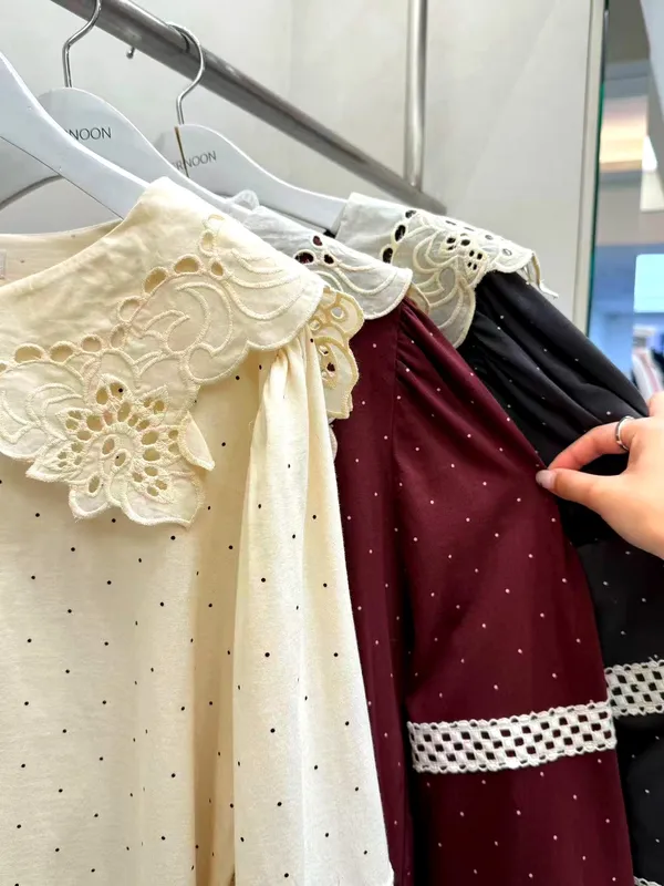 Elegant Lace Collar Women's Top, Stylish and Versatile Design