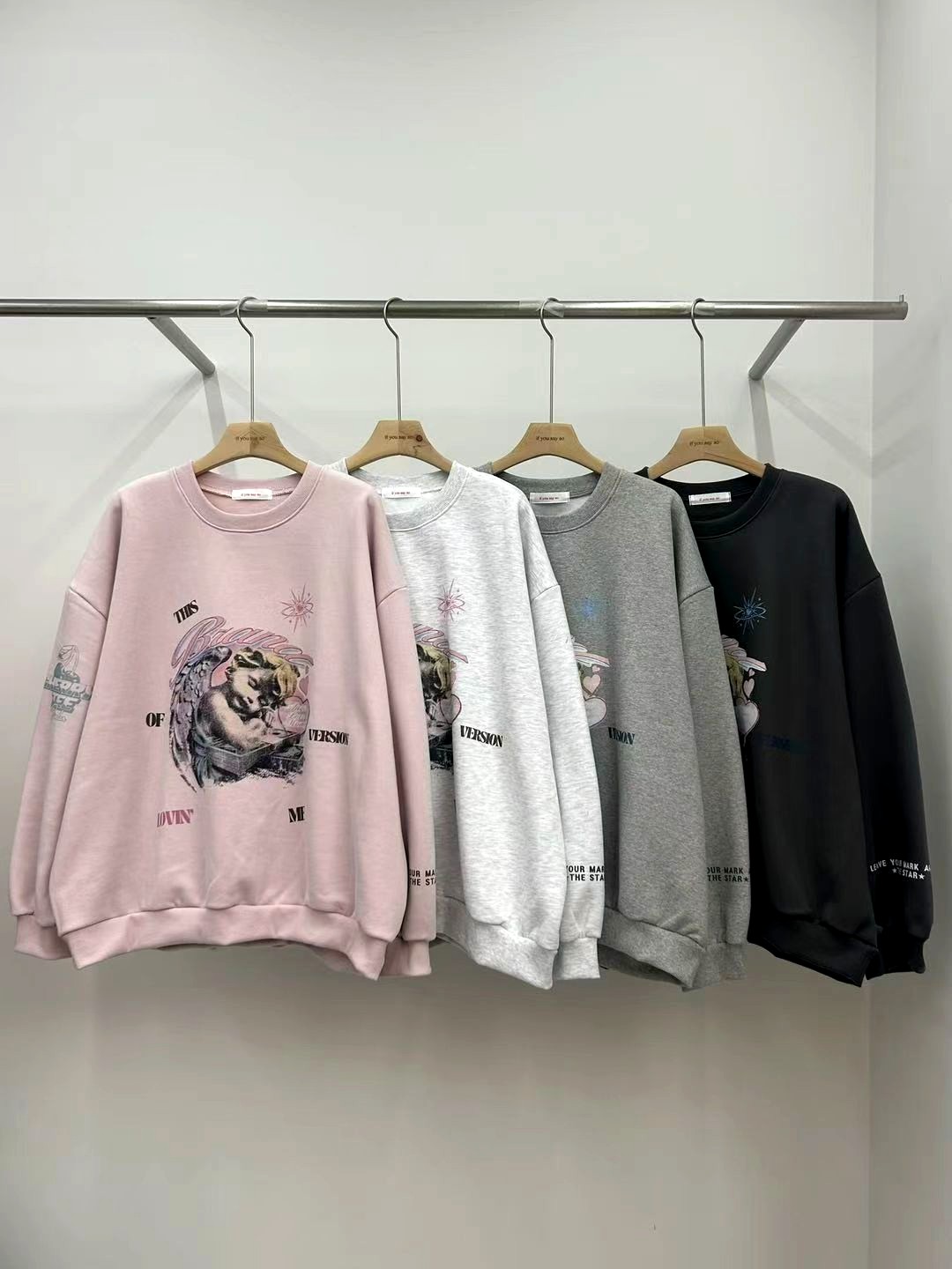 귀여운 동물 패턴의 루즈핏 티셔츠, 편안한 캐주얼 스타일