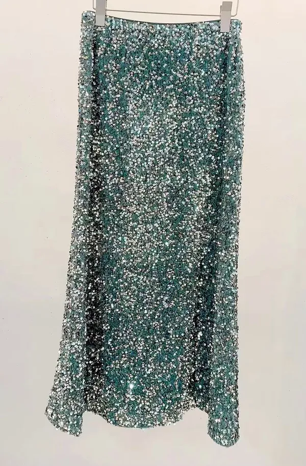 Shimmering Sequin Long Dress for Women, Elegant and Fashionable