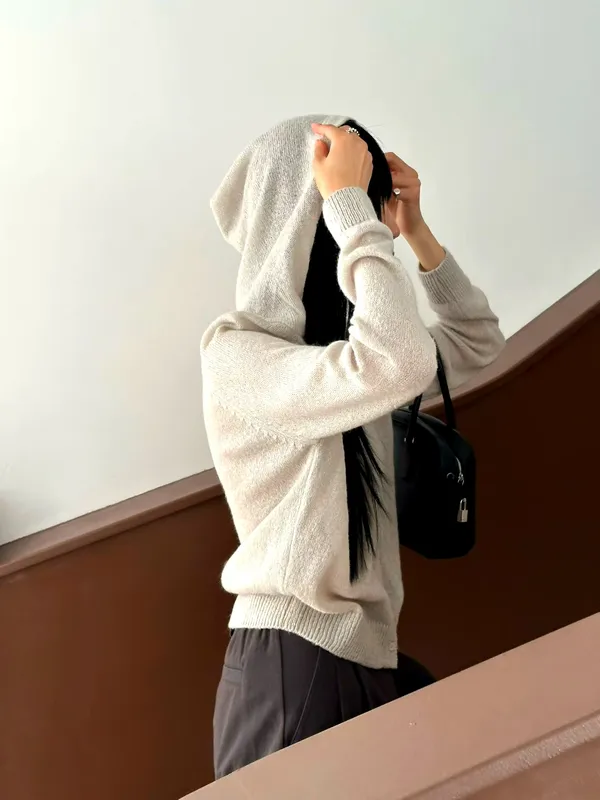 เสื้อคาร์ดิแกนผู้หญิงที่มีสไตล์และสบาย, ถักนุ่ม, แมตช์ได้อย่างลงตัว