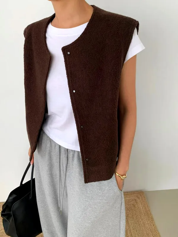 Fashionable Casual Women's Vest Jacket, Comfortable and Versatile
