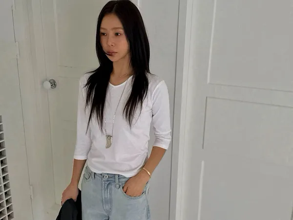 Minimalist White Women's Top, Comfortable and Versatile