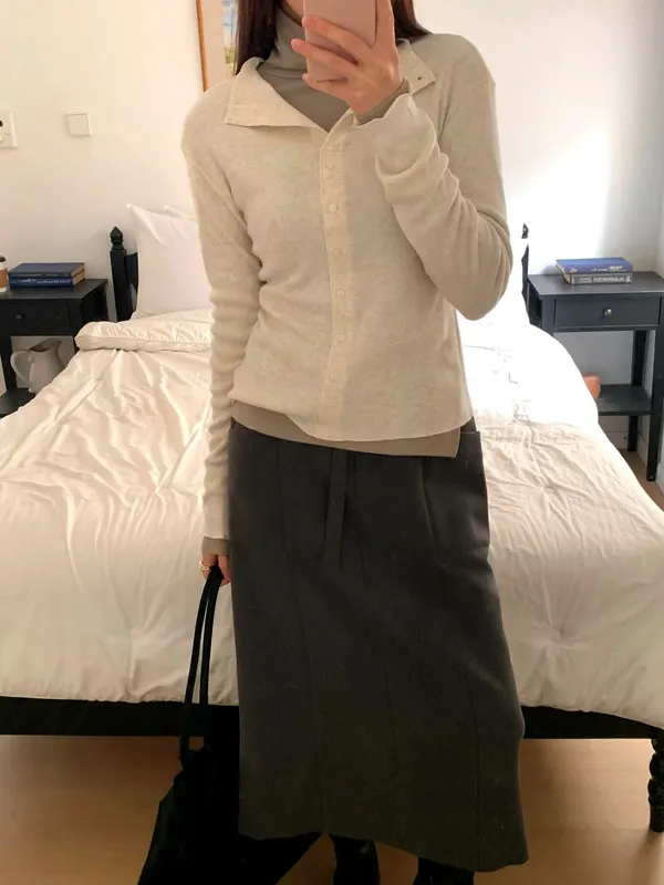 Stylish Versatile Knit Sweater, Soft and Comfortable for Spring and Autumn Wear