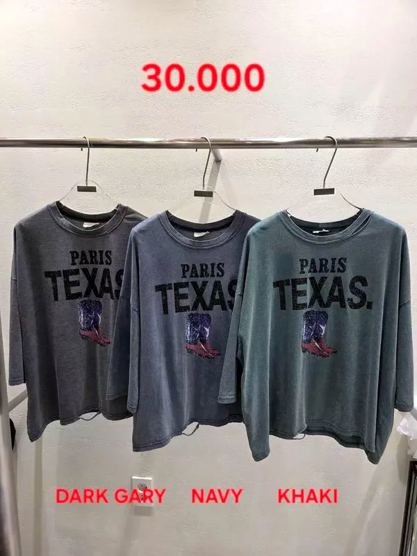 Paris Print Loose T-Shirt, Casual and Comfortable Style