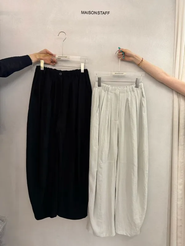 Loose Casual High-Waisted Trousers, Fashionable and Versatile
